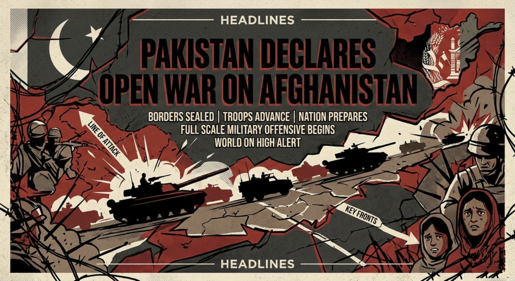 Pakistan Declares Open War on Afghanistan