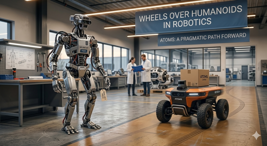 Robots collaborating in a workshop