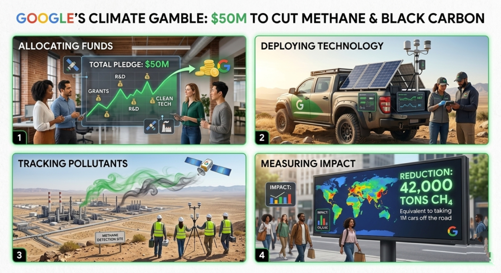 Google’s Climate Gamble: $50M to Cut Methane & Black Carbon