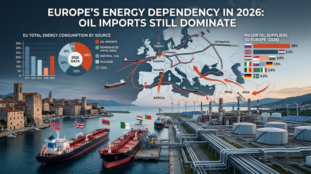 Europe's energy dependency on oil imports